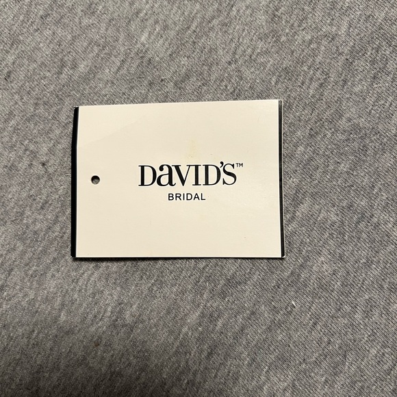 David's Bridal Cascading Off-the-Shoulder Cocktail/Wedding Dress in MARINE BLUE! - Picture 13 of 13